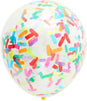 52 Piece Latex and Confetti Sprinkles Balloons with Balloon Weight for Birthday Themed Ice Cream Party