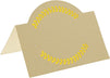 100 Pack Place Cards - Brown Kraft Wedding Tent Cards - 3.5 x 2.7 inches