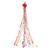 24-Pack Multicolor Throw Streamers, 4x2.5-Inch No-Mess Confetti Shakers with Multiple Rolls of 19.8-Foot Long Paper Strips, Tear Open and Toss Party Favors for Birthday Celebrations