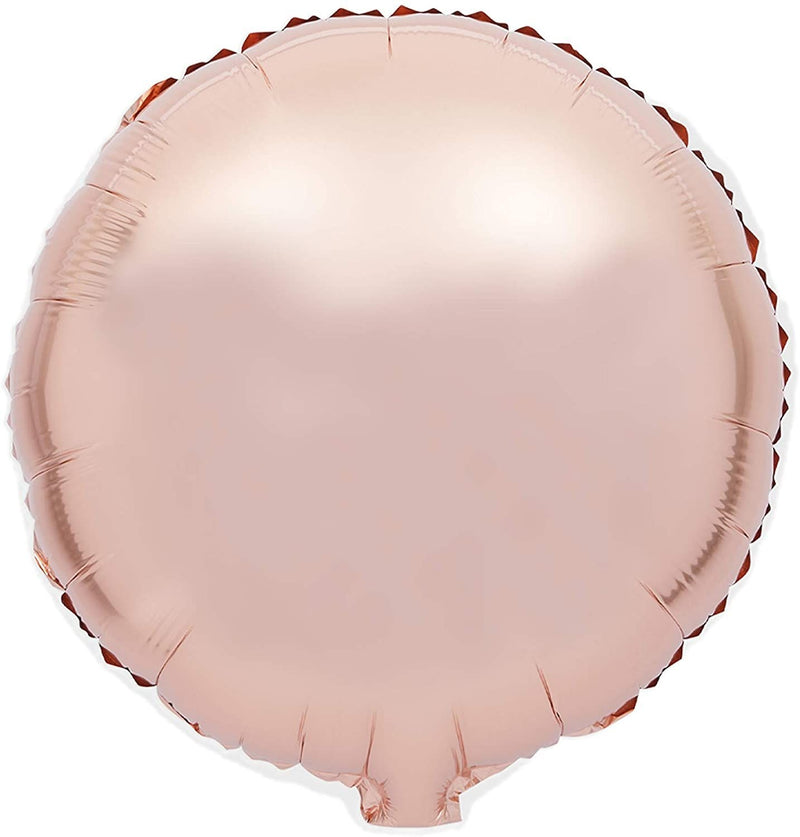 Rose Gold Foil Star Balloons and Weight for Baby Shower, Party Decorations (26 Pieces)