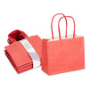 Mini Red Gift Bags with Handles, Bulk Kraft Party Favor Bags (6 x 5 x 2.5 In, 50 Pack)