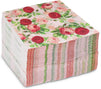 Rose Paper Napkins for Flower Party (Pink, Red, 6.5 x 6.5 In, 150 Pack)