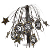 Happy 30th Birthday Cascade Centerpieces, Anniversary Table Settings (12 In, 3 Pack)