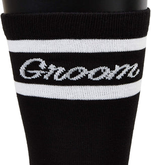 Groomsman Socks for Weddings, Bachelor Party Favors (6 Pairs)