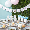 Cat Birthday Decorations, Kitty Dinnerware Set, Banner, Favor Boxes, Balloons (Serves 24, 217 Pieces)