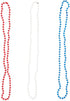 Patriotic Beaded Necklaces for 4th of July, Patriotic Party Favors (72 Pack)