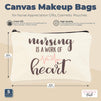 5-Pack Canvas Makeup Bags for Nurse Appreciation Gifts, Cosmetic Pouches (9" x 6")