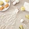 No Mess White Throw Streamers for Birthday Party, Wedding Reception, Grand Opening (30 Pack)