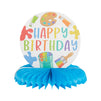 59 Piece Art Birthday Party Decorations Kit with Balloons, Banner, Swirl Cutouts, Honeycomb Table Centerpieces