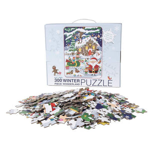Christmas Jigsaw Puzzle, 300-Piece Large Holiday Winter Wonderland (20 x 27 In)