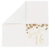 Sweet 16 Paper Napkins with Gold Foil for Birthday Party (6.5 x 6.5 In, 50 Pack)