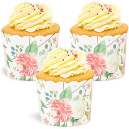 Sparkle and Bash 60 Pack Gold Cupcake Liners and Wrappers - Scalloped Mini  Baking Cups for Muffins, Wedding, Party (1.96 x 1.8 In)