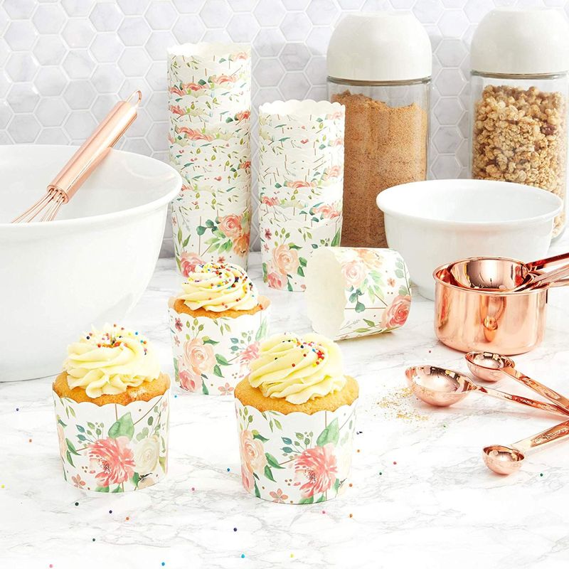 50Pcs/set Muffin Cupcake Paper Cups Patisserie Wrapper Cupcake