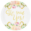 Bridal Party Pack, Includes Paper Plates, Napkins, Cups, Cutlery, Banner, and Plastic Tablecloth (Serves 24, 146 Pieces)