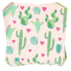 Succulent Cactus Party Pack, Includes Pink Paper Plates, Napkins, Cups, Cutlery and Plastic Tablecloth (Serves 24, 168 Pieces)