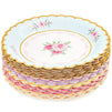 Floral Paper Plates for Baby Shower (7 In, 48 Pack)