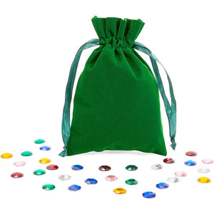 Velvet Tarot Rune Bag Bundle, 4 Colors (6 x 9 In, 12-Pack)