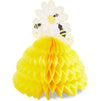 Bumble Bee Honeycomb Centerpiece (9 x 11 In, Yellow, 3-Pack)