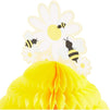 Bumble Bee Honeycomb Centerpiece (9 x 11 In, Yellow, 3-Pack)