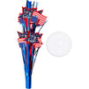 Patriotic Cascade Centerpiece, 4th of July Decorations (11 x 17 In, 6 Pack)