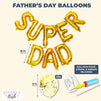 Fathers Day Balloons, Super Dad (Gold Foil, 29 Pack)