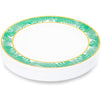 24 Pack of Tropical Palm Leaves Dinner Plates for Luau and Hawaiian Party (9 In)