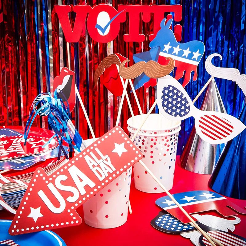Election Day Party Photo Booth Prop Kit (30 Pieces)