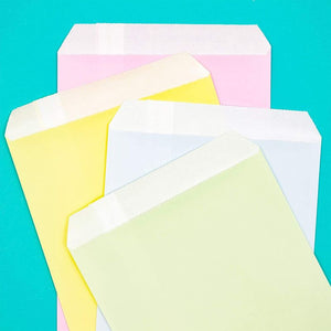 Pastel Party Favor Goodie Bags (5 x 7 in, 100 Pack)