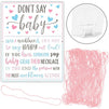 Don’t Say Baby, Baby Girl Shower Games (Pink, 37 Pieces)