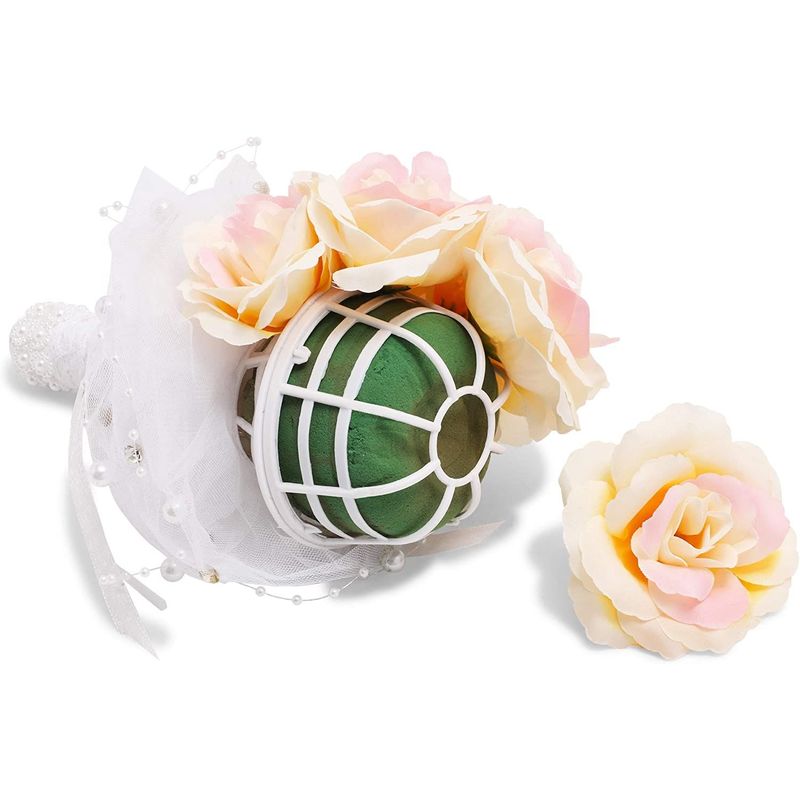 Foam Floral Bouquet Holder for Weddings (3.2 x 7 In) – Sparkle and