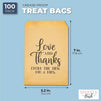 Kraft Paper Bags for Wedding Party Favors (5 x 7.5 Inches, 100-Pack)