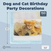 Puppy and Kitten Birthday Party Napkins for Girls, Boys (6.5 In, 150 Pack)
