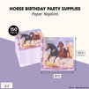 Horse Paper Napkins for Animal Birthday Party (6.5 In, 150 Pack)