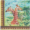 Safari Birthday Party Paper Napkins with Giraffes (6.5 x 6.5 Inches, 150 Pack)