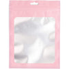 Pink Resealable Plastic Bags, Clear Storage Bags (6 x 7.85 in, 120 Pack)