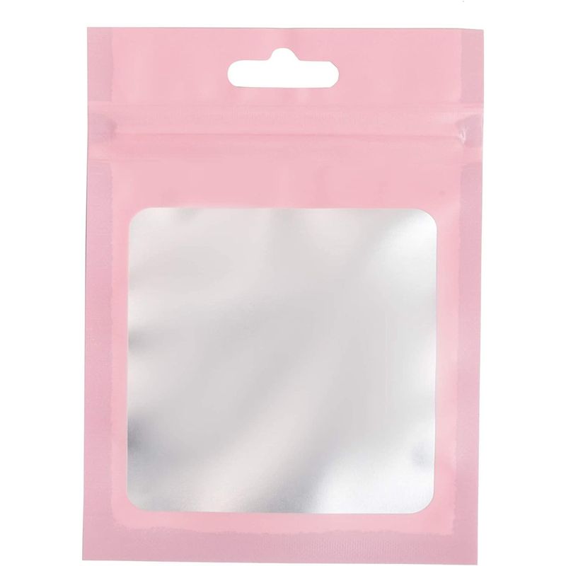 Pink Resealable Plastic Bags, Clear Storage Bag (3.5 x 4.7 in, 120 Pac –  Sparkle and Bash
