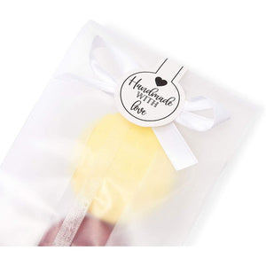 Clear Plastic Treat Bags with Stickers for Baked Goods (3.35 x 8.9 In, 150 Pack)