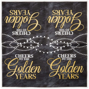 Retirement Party Paper Napkins, Cheers to the Golden Years (6.5 In, 100 Pack)