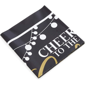 Retirement Party Plastic Table Covers, Cheers to Golden Years (54 x 108 in, 3 Pack)