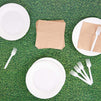 Grass Field Plastic Table Cloth for Sports Party (54 x 108 in, 3 Pack)