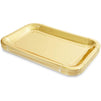 Gold Foil Paper Serving Trays for Parties and Decoration (9 x 13 in, 24 Pack)