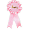 Sparkle and Bash Pink Bachelorette Ribbon Pins for Bridal Party Favors (12 Pack)