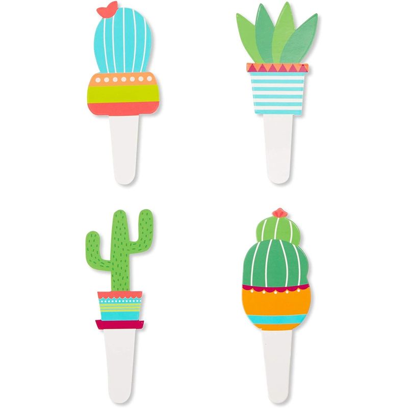 Double Sided Cactus Cupcake Wrapper and Toppers for 50 Fiesta Cupcakes