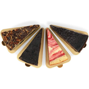 Mini Cake Boards, Gold Foil Triangle Dessert Bases (3 x 4.6 In, 200 Pack)