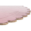 Rose Gold Foil Cake Boards, Scalloped Edge Dessert Base (8 In,12 Pack)