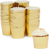 Gold Foil Cupcake Liners, Muffin Baking Cups (1.96 x 1.8 In, 60 Pack)