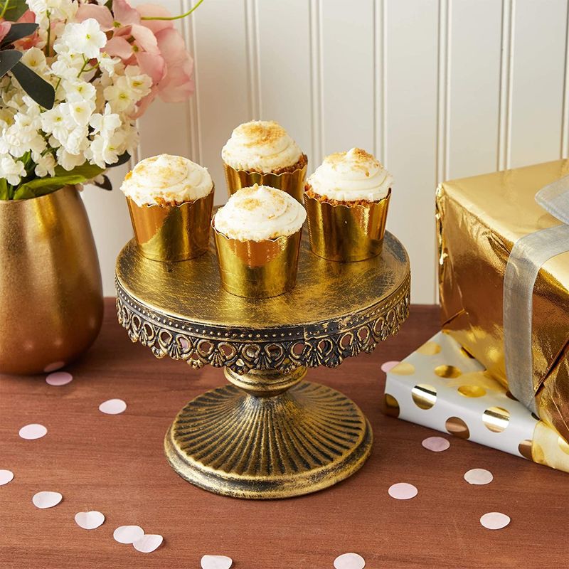 STANDARD Foil Cupcake Liners / Baking Cups – 50 ct GOLD – Cake Connection