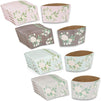 Floral Paper Coffee Cup Sleeves in 4 Colors (3 Inches, 100-Pack)
