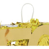 Mini Number 50 Piñata for 50th Birthday, Anniversary, Gold Foil (7.4 x 6.2 x 2 In)