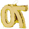 Mini Gold Foil Number 70 Pinata for 70th Birthday Party (7.5 x 6 x 2 Inches)
